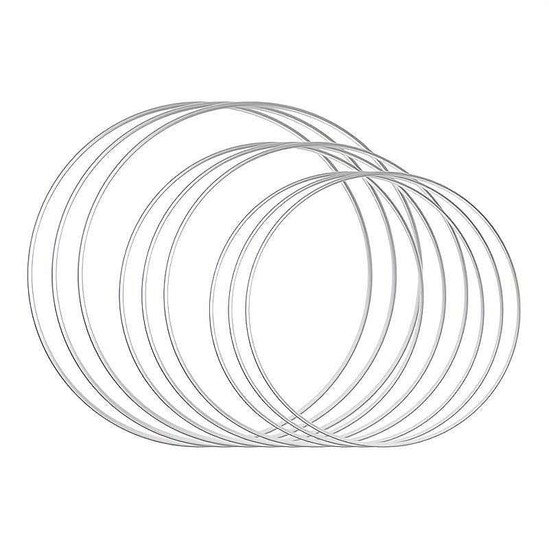 Metal Floral Garland Lace Silvery Hoops Wedding Decor