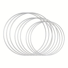 Metal Floral Garland Lace Silvery Hoops Wedding Decor