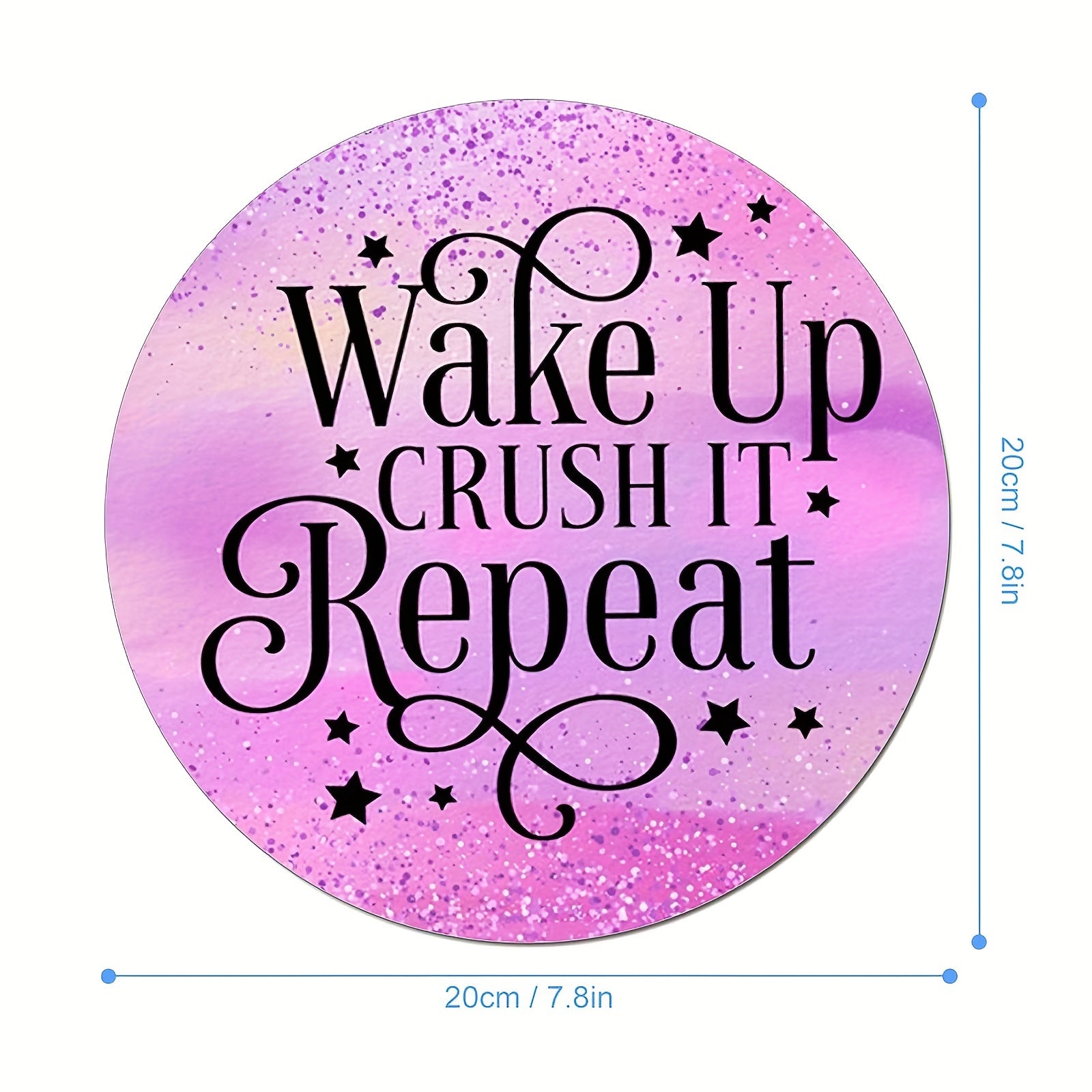 Round Gaming Mouse Pad for Girls 7.8 inch Non-Slip Rubber Mouse Mat