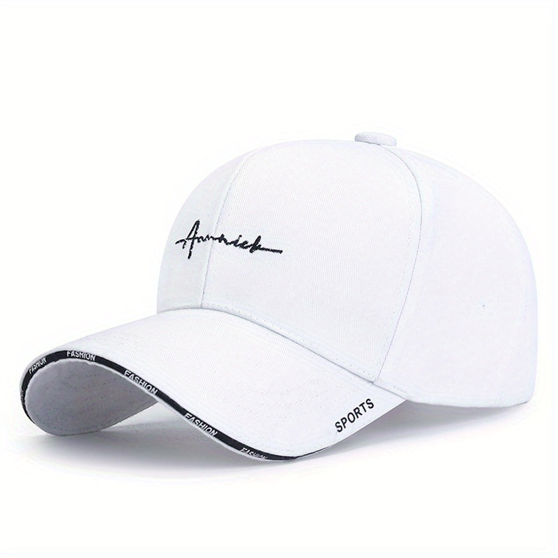 Spring Autumn Letter Baseball Cap - Youth Men Women Sunshade Peaked Hat