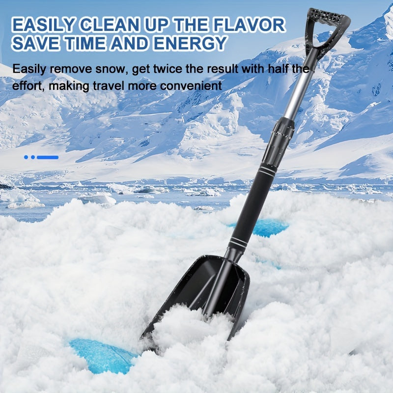 Retractable Snow Shovel Aluminium Alloy Snow Sand Mud Removal Tool