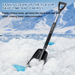 Retractable Snow Shovel Aluminium Alloy Snow Sand Mud Removal Tool