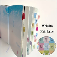 10pcs Sticky Tabs 120 Sheets Writable Tear Resistant Classification Label