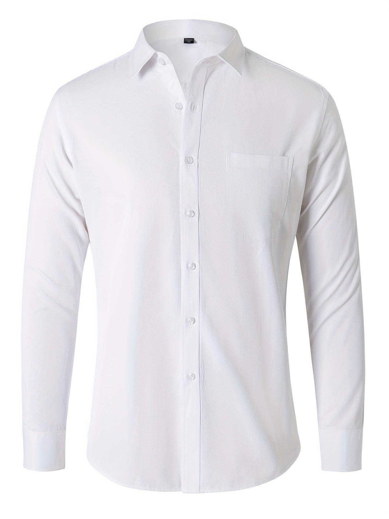 Men's Classic Button Up Shirt with Chest Pocket