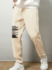 City Name Print Men's Drawstring Sweatpants