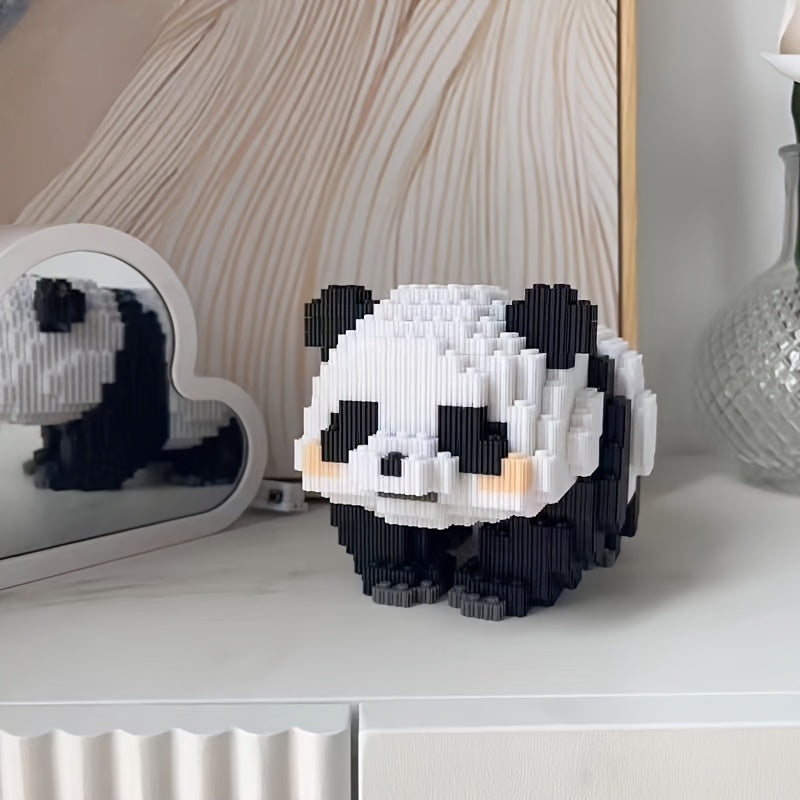 1552pcs Panda Building Blocks Set Colorful 3D Jigsaw Puzzle for Home and Office