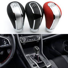 5 Speed Leather Shifter Knob for Manual Cars Trucks SUVs