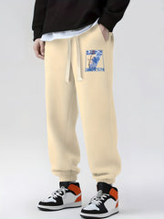 Men's Drawstring Sweatpants Loose Fit Casual Joggers Spring Autumn
