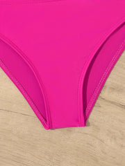 Girls Solid Swimsuit Set Cami Top Briefs Bikini Swimwear Set