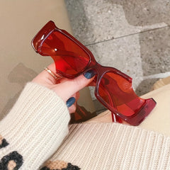 Semi-rimless Sunglasses Women's Shades Y2K Fashion Sunscreen Glasses