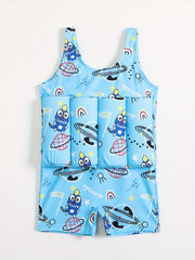 Kids Buoyancy Swimsuit Boys Baby Cartoon Graphic Swimming Equipment