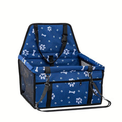 Oxford Cloth Dog Footprint Pet Car Bag Travel Pet Bag Cat Car Carrier
