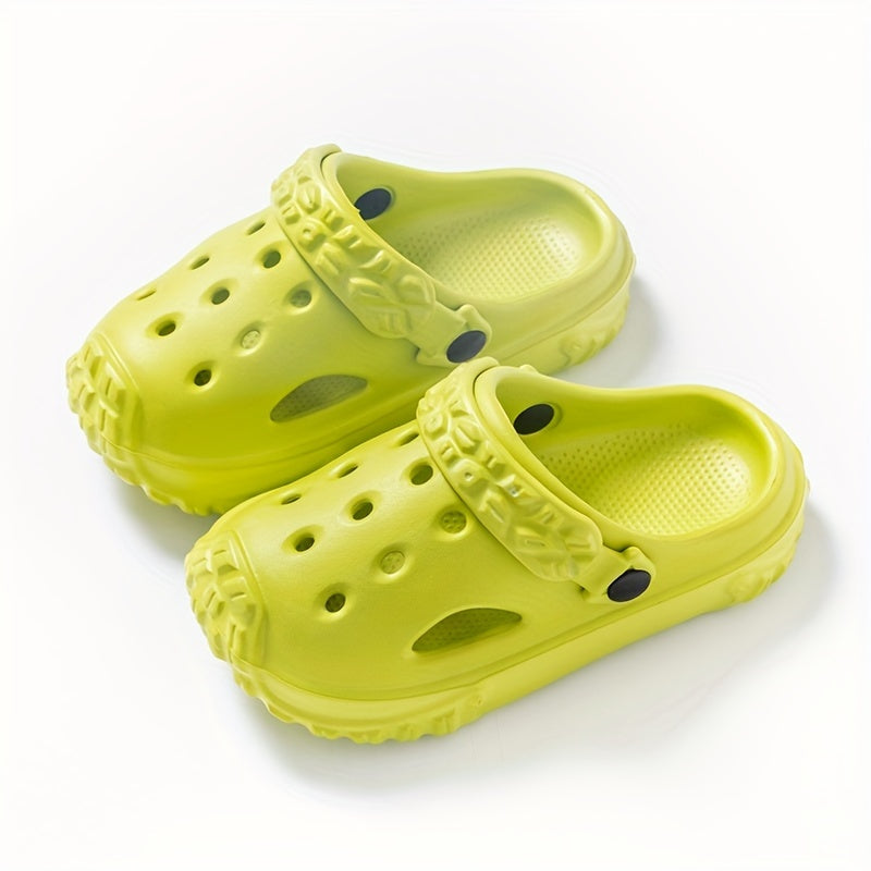 Girls Solid Breathable Clogs Lightweight Anti Slip Indoor Outdoor Shoes