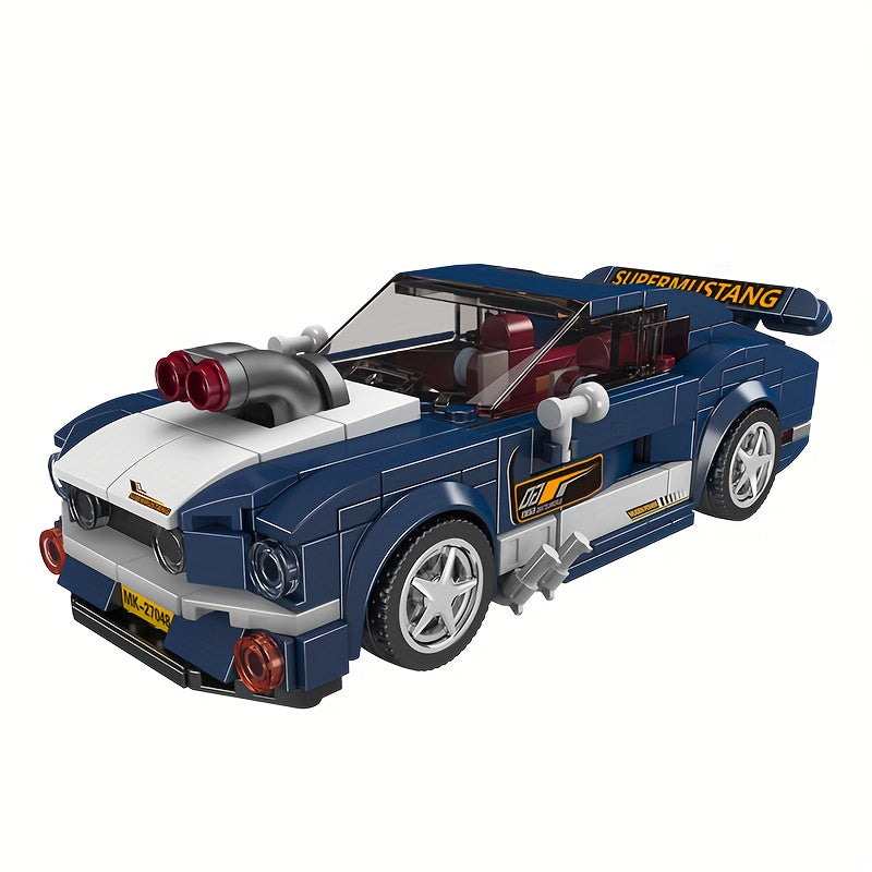 Eight Grid Car Model Building Blocks Assembled Car Toy Gift