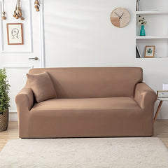 Non-slip Elastic Sofa Slipcover, Solid Couch Cover Furniture Protector
