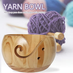 Wooden Yarn Bowl DIY Yarn Storage Container