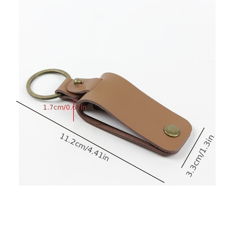 Leather Retro Style Keychain For Men