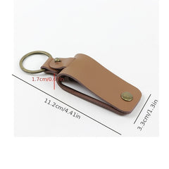 Leather Retro Style Keychain For Men