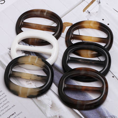 Silk Scarf Clasp for Trench Coat with Belt Buckle