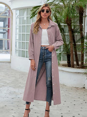Casual Blouse Women's Plus Solid Button Up Long Sleeve Lapel Collar