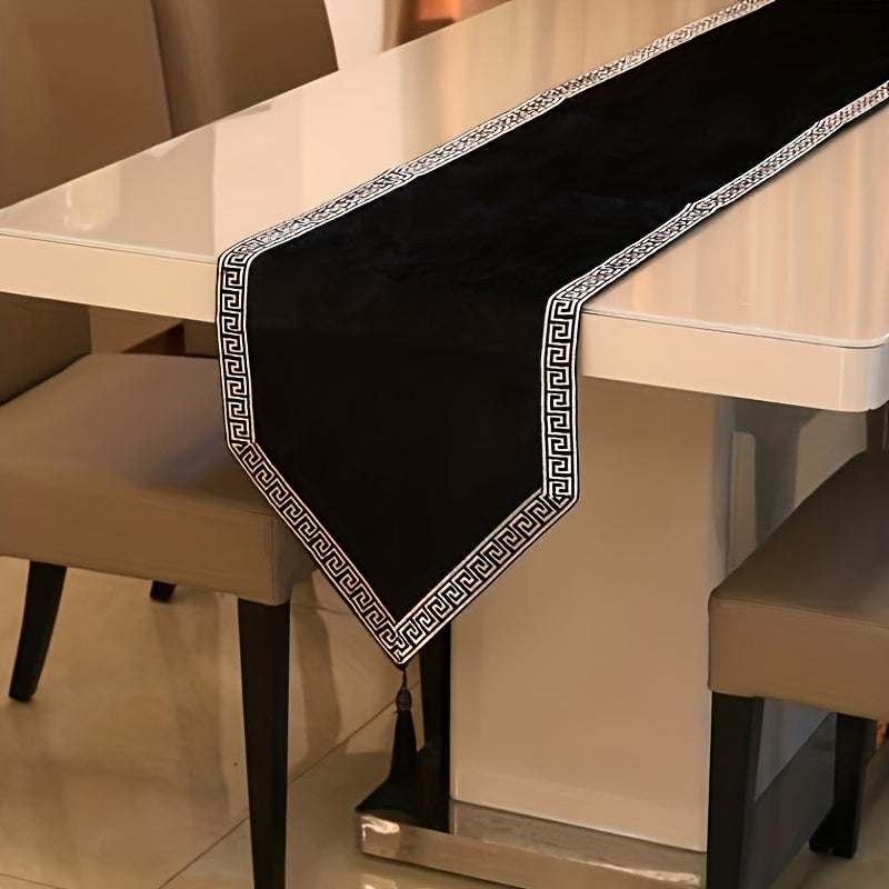 Polyester Table Runner Chinese Style for Home Kitchen Decor