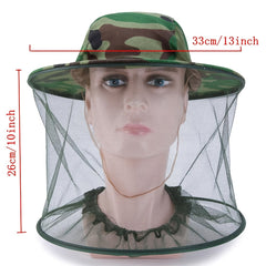 Beekeeping Hat Camouflage Shawl Anti Mosquito Protection
