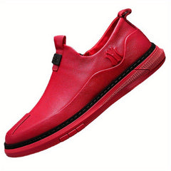 Men's Casual PU Mid Sneakers Outdoor Sports Shoes
