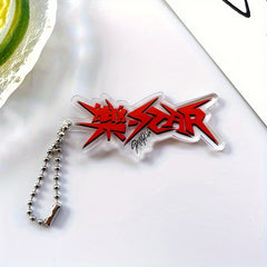 Acrylic Double sided Keychain Cartoon Key Chain For Travel