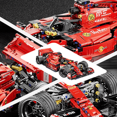 1163pcs Building Block Off Road Racing Car Red