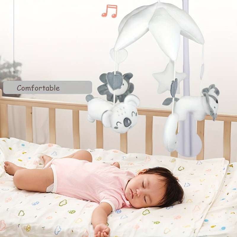 Baby Rattles Hanging Bell Plush Toy with Music Box