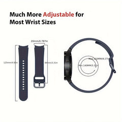 Silicone Strap for Galaxy Watch 5 4 6 44mm 40mm 4 Classic 46mm 42mm