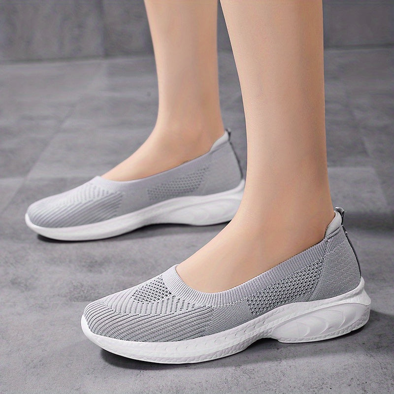 Women's Slip On Mesh Sneakers Lightweight Breathable Walking Shoes