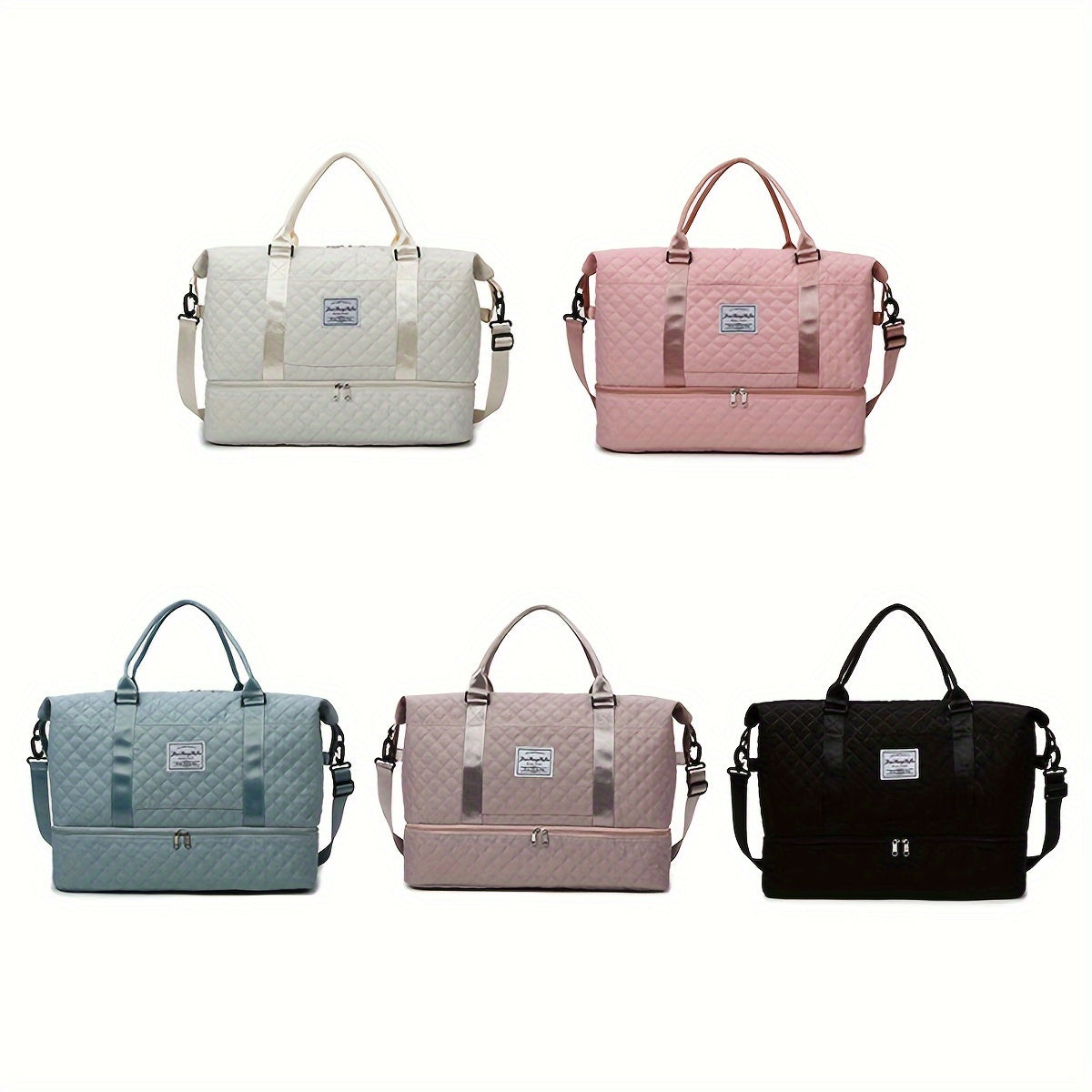 Waterproof Double Layer Large Duffel Bag Wet Dry Separation Fitness Sports Bag