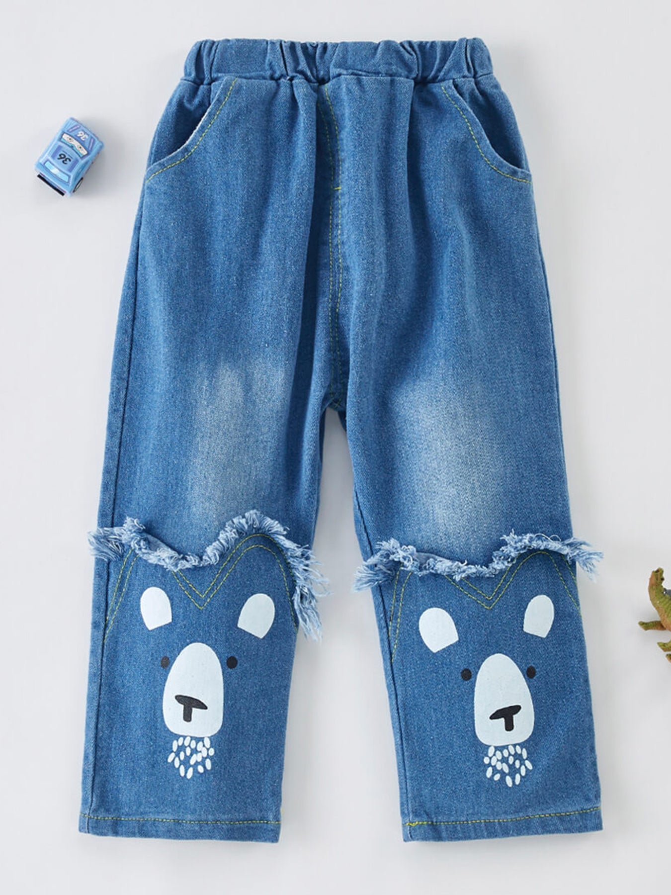 Baby Boy Dog Wide Leg Jeans