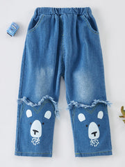 Baby Boy Dog Wide Leg Jeans