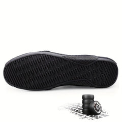 Men's Striped Lace Up Casual Shoes Wear resistant Non Slip Sneakers