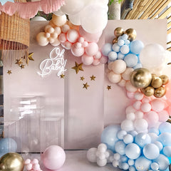 134pcs Gender Reveal Balloon Arch Pink Pastel Party Decoration