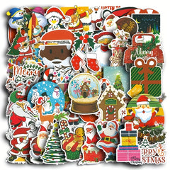 50 Festive Christmas Stickers for Decorations & Parties