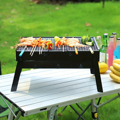 Foldable Campfire Grill for Outdoor Camping Picnic BBQ Home Charcoal BBQ Grill
