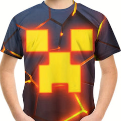 Kids 3D Graphic Tee Funny Summer Short Sleeve T Shirt