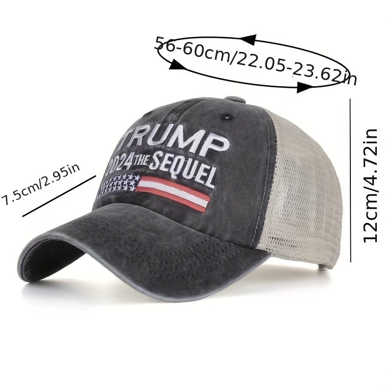 Embroidered Letter Baseball Cap Snapback Hat Sun Hat Mesh Hat