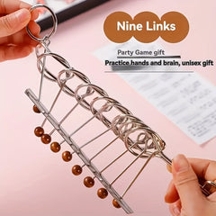 Metal Loop Puzzle Brain Teaser Game for Cognitive Skills Development