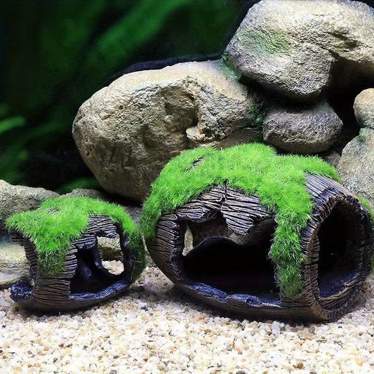 Wine Barrel Cave Fish Hidden Cave Resin Aquarium Decor