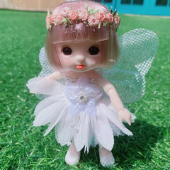 Flower Fairy Doll Wings BJD Doll Little Princess Toy Doll Hand Gift