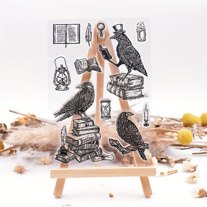 Bird Background Transparent Stamp Silicone Stamp Painting Tool Clipping