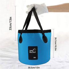 5 Gallon Collapsible Bucket Portable Wash Basin Camping Fishing Travelling