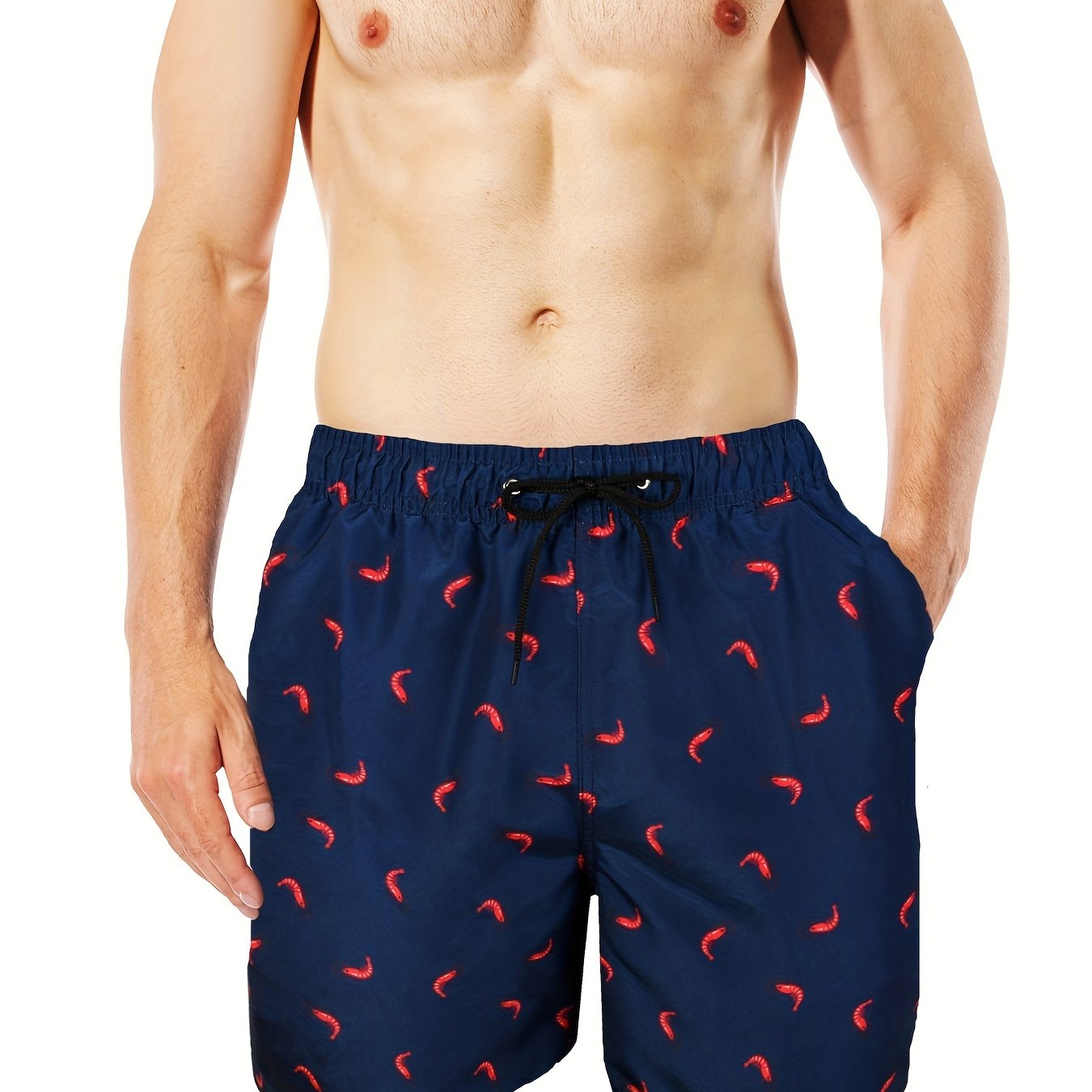 Men's Small Shrimp Double Layer Beach Pants