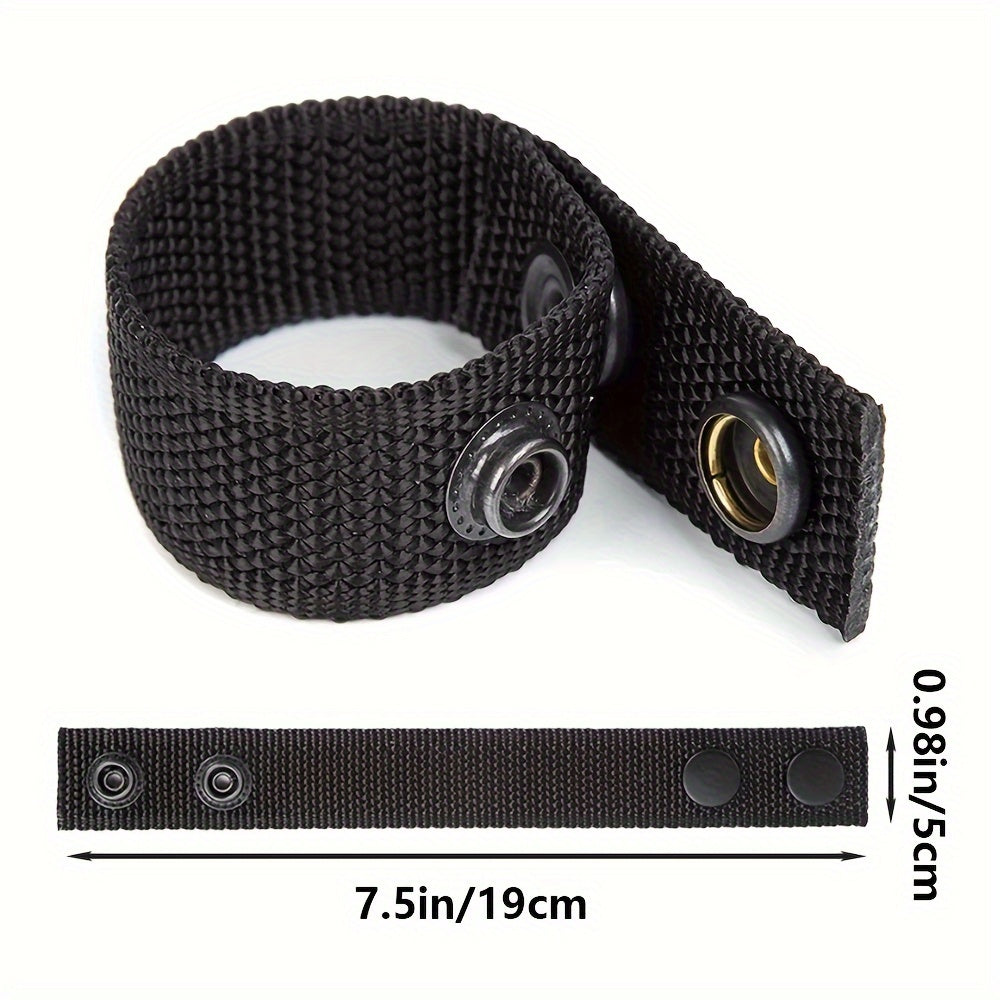 4pcs Outdoor Belt Keeper Double Snap Nylon Duty Belt Holder