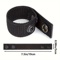4pcs Outdoor Belt Keeper Double Snap Nylon Duty Belt Holder