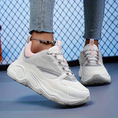 Women's Thick Bottom Sneakers Low Top Running Sports Shoes